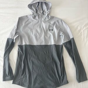 Under Armour Light Gray & Dark Gray Performance Hoodie